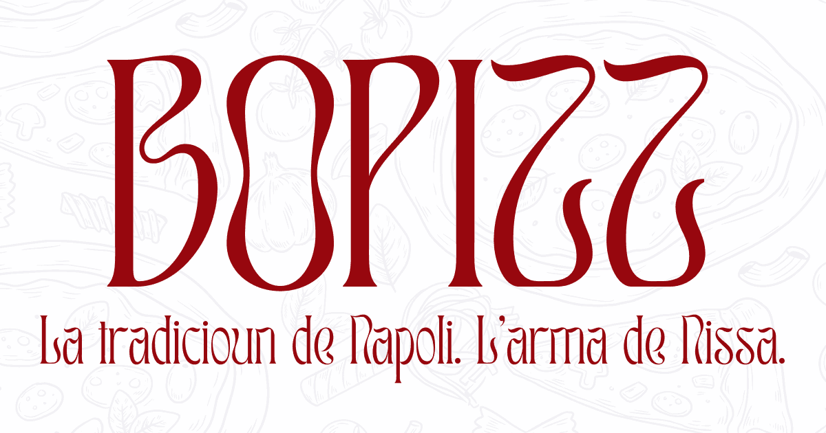 BOPIZZ — La tradicioun de Napoli. L'arma de Nissa.